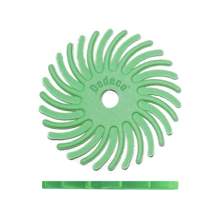 DEDECO SUNBURST 1" TC DISCS LT GREEN 1 MICRON (A/O) 48/BX 1745